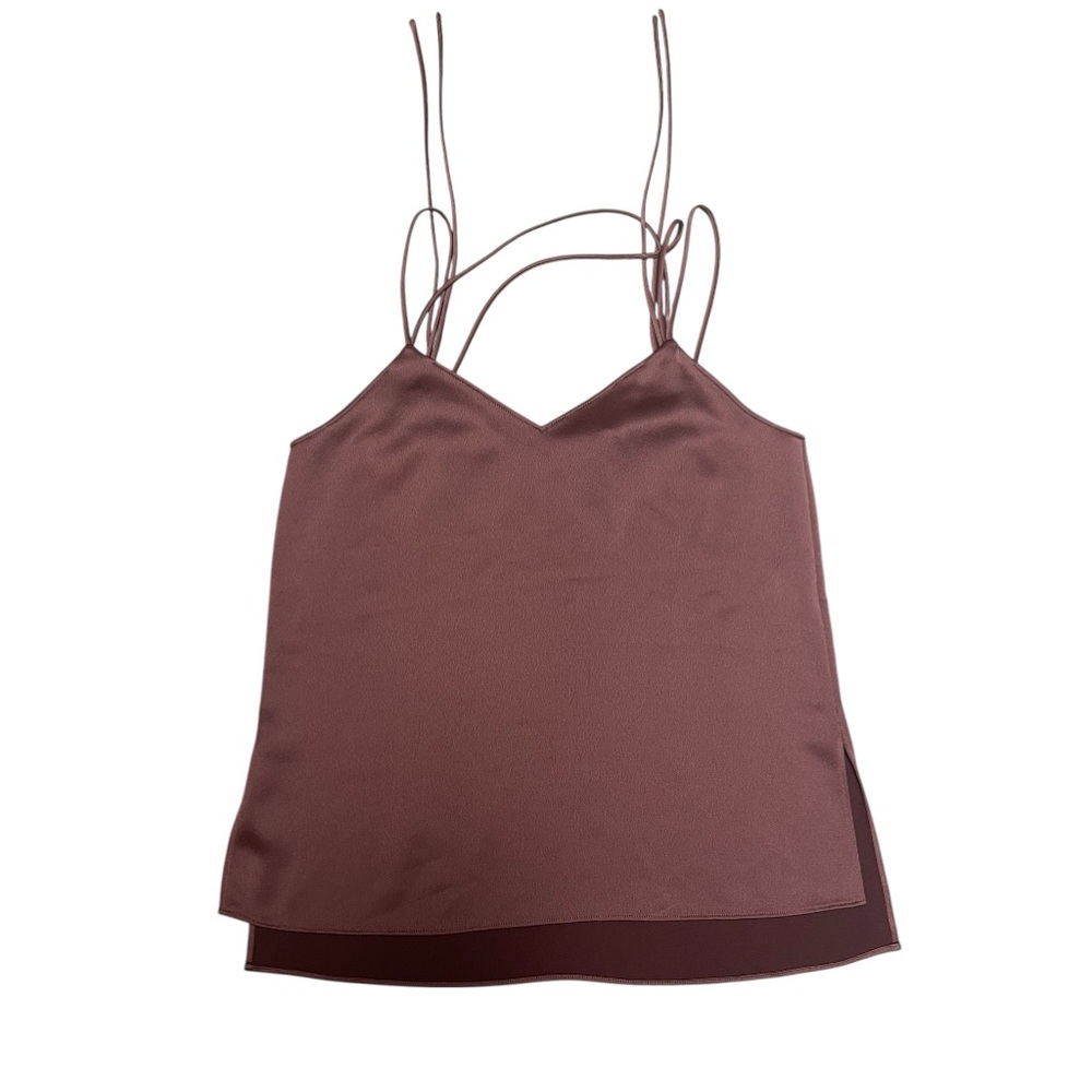 Theory Chocolate Brown Camisole Top Size P